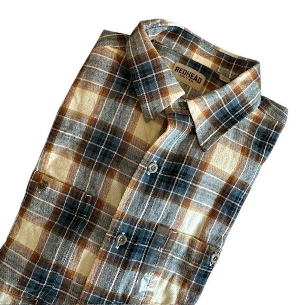 NWT RedHead Flannel‎ Shirt Plaid Button Up Long Sleeve Outdoor Casual Size LT